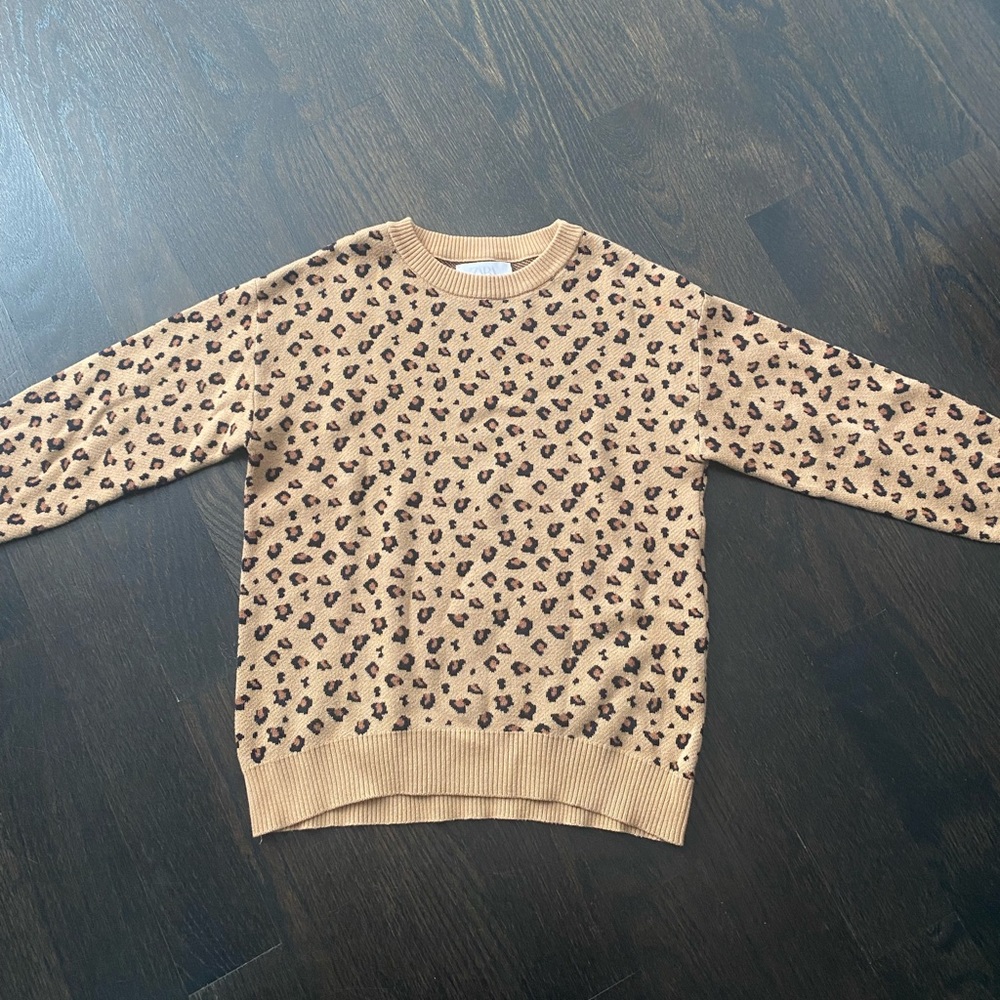 Zara kids leopard sweater size 9